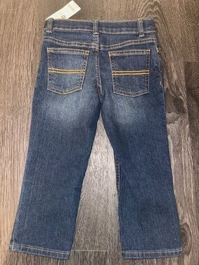 Classic Dark Wash Kids Jeans - Dark Blue 2T